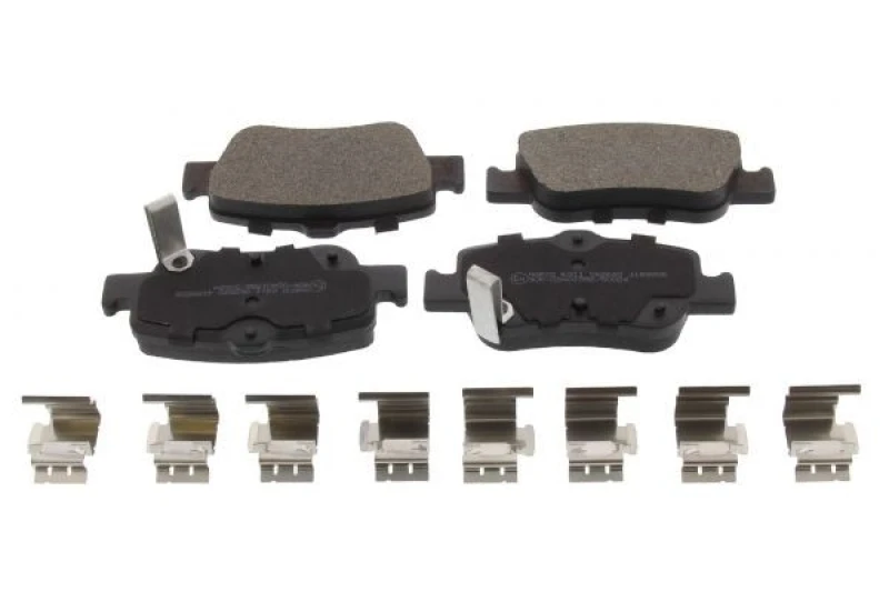 Image of MAPCO 6911 Brake pad set Rear Axle, with acoustic wear warning, with anti-squeak plate Brake Pad Set,disc brake (402)