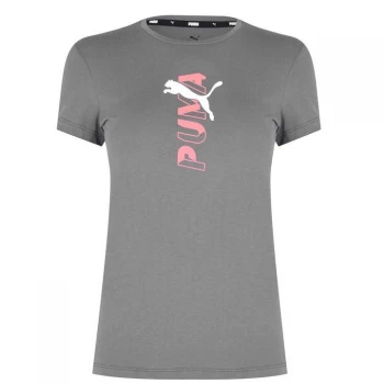 Puma Central Logo T-Shirt Ladies - Castlerock