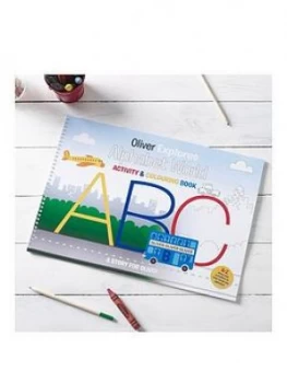 image of Personalised A4 Alphabet World Colouring Book