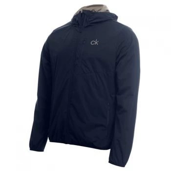 Image of Calvin Klein Golf Hood Jacket - Navy