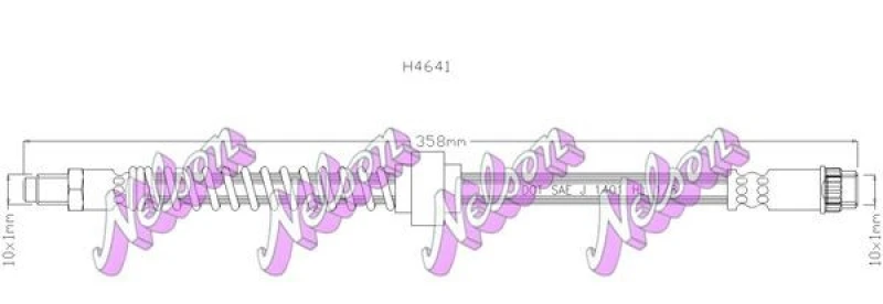 Image of Brake hose KAWE H4641