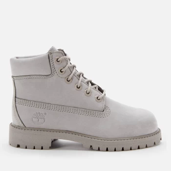 image of Timberland Kids Timberland Premium 6Waterproof Boots - Grey Nubuck - UK 13.5 Kids