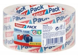 Image of tesa Crystal Clear PP Packaging Tape 50mmx66m Trans57807 PK6