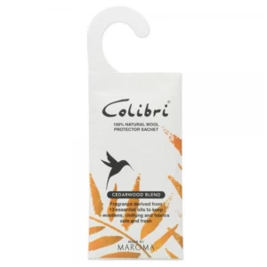 image of Colibri Wool Protect Hanging Sachet Cedarwood (Pack of 10)