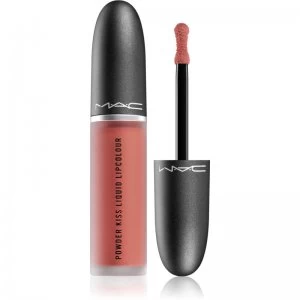 Image of MAC Cosmetics Powder Kiss Liquid Lipcolour Liquid Matte Lipstick Shade Mull it Over 5ml