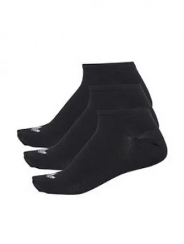 Image of Adidas Originals Trefoil Liner Socks (3 Pack) - Black