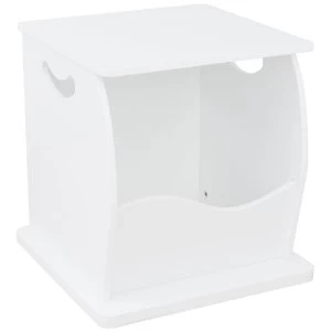 Image of Brashford Single Stacking Cube Storage Box - White