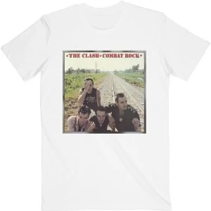 Image of The Clash - Combat Rock Unisex Large T-Shirt - White
