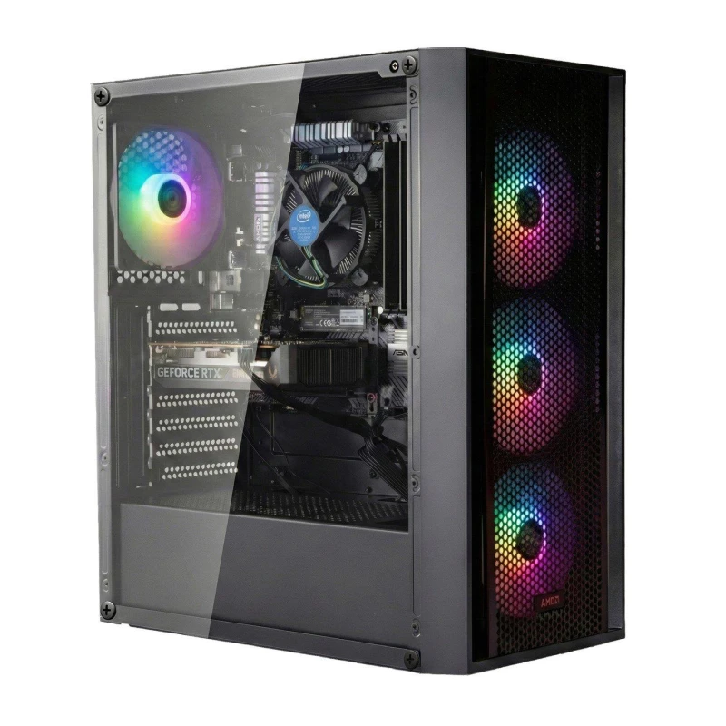 Image of Entity Entity Leviathan RTX 5060 Ti Gaming PC - Intel Core i5-14400F 16GB 1TB SSD - Black unisex One Size