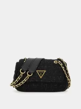 image of Guess Giully Tweed Mini Crossbody