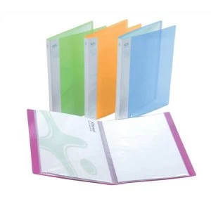 image of Rexel Ice A4 Display Books Pockets Assorted Colours - 10 x Pack of 40 Pockets