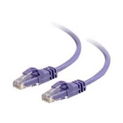 image of C2G .5m Cat6 550 MHz Snagless Patch Cable - Purple