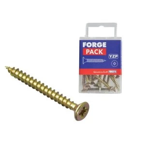 Image of ForgeFix Multi Purpose Pozi Compatible Screw CSK ST ZYP 3.0 x 10mm Forge Pack 80