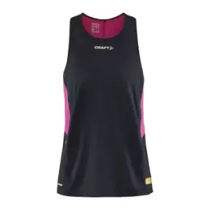 image of Craft Womens/Ladies Pro Hypervent Tank Top (L) (Black/Roxo)