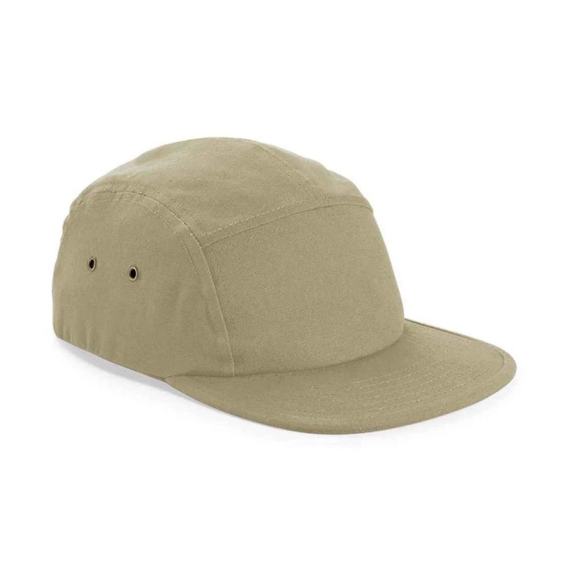 Image of Beechfield Beechfield Men Cotton Canvas Baseball Cap in Light Brown Light Brown One Size Male 5063300475089