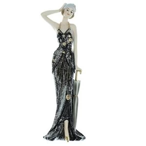 Image of Broadway Belles Black Dress 32cm Rose