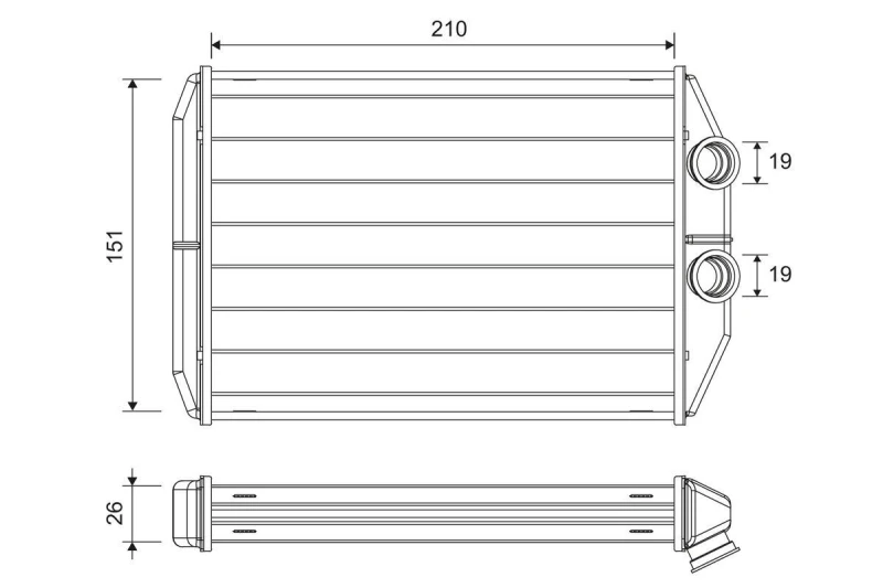 Image of Heater matrix VALEO 811624