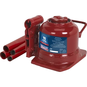 image of Sealey BJ10LE Low Entry Telescopic Bottle Jack 10 Tonne