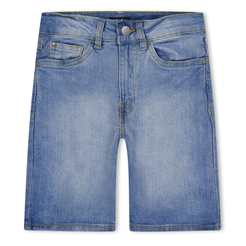 Image of Studio Older Boys Stretch Denim Short - Blue Blue 6 - 7 Years