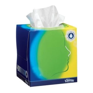 Image of Kleenex Facial Tissue Cube White Ref 8825 Pack of 12 with 56 Sheets