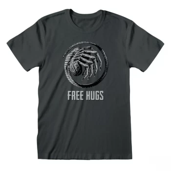 Image of Alien - Free Hugs Unisex Large T-Shirt - Charcoal