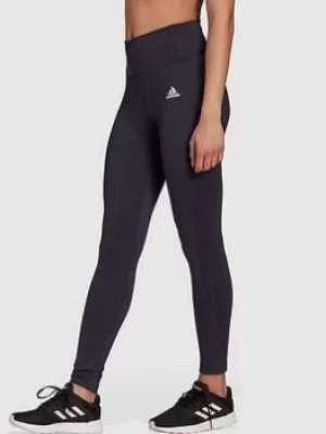 adidas Designed 2 Move Leggings, Navy, Size L, Women