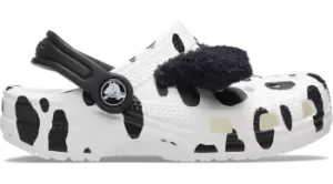 Image of Crocs Toddler Classic I AM Dalmatian Clogs Kids White / Black C10