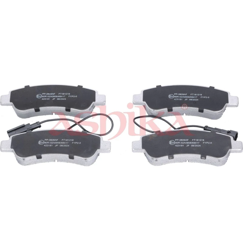Image of ASHIKA Brake pad set ASHIKA 51-00-0609