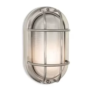Image of Lugo Bulkhead Stainless Steel with Frosted Glass IP44
