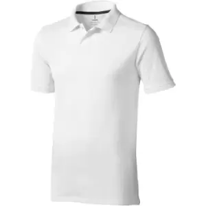 Elevate Mens Calgary Short Sleeve Polo (XL) (White)