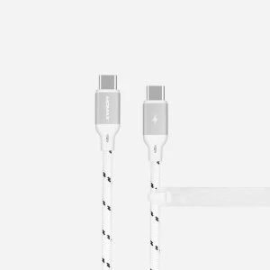 image of Momax Elite Link Type-C to Type-C Cable (1m) DTC3W - White