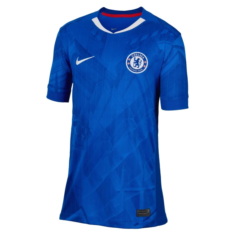Image of Nike Chelsea Home Shirt 2025 2026 Juniors Blue/White male 7-8 (S)
