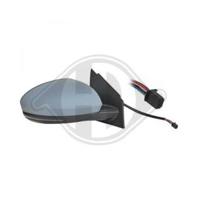 Image of DIEDERICHS 4467025 Wing mirror Left, Complete Mirror, primed Outside Mirror (50)
