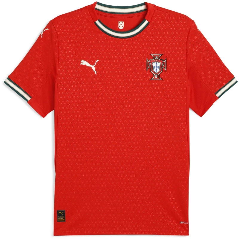 Image of Puma Portugal Home Shirt 2025 Adults Red/Almond male S