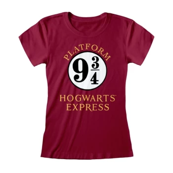 Image of Harry Potter - Hogwarts Express Womens Large T-Shirt - Purple