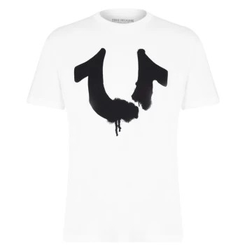 Image of True Religion True Religion Horseshoe Ink T Shirt - White