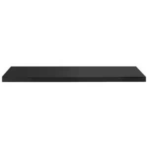 Image of Gloss Black Radiator Shelf - 18 x 150 x 600mm