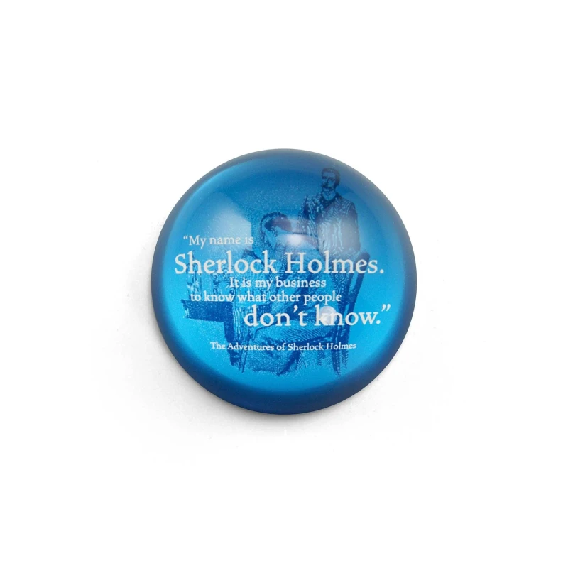 Image of Sherlock Paperweight Boxed (70mm) - Pulteney Press (Sherlock Holmes) Multi unisex