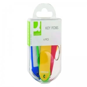 Image of Q-Connect Key Fobs Assorted (10 x Pack of 6)