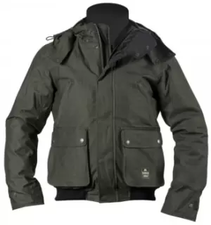 Image of Helstons Walk Tissu Technique Kaki Motorcycle Jacket M