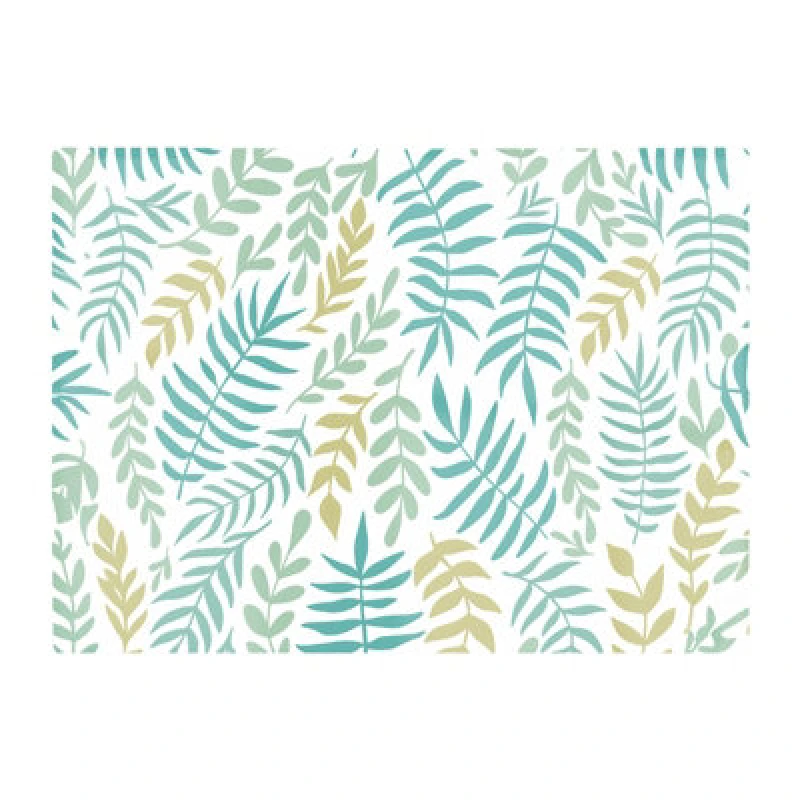 Image of Warren Reed Designer Multicolor Leafs And Branches Glass Chopping Board