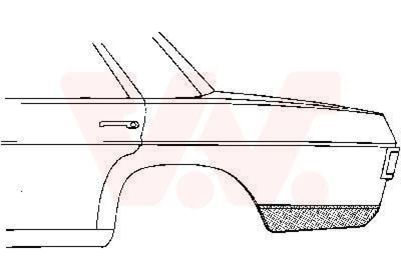 Image of VAN WEZEL Side panel VAN WEZEL 3003.33