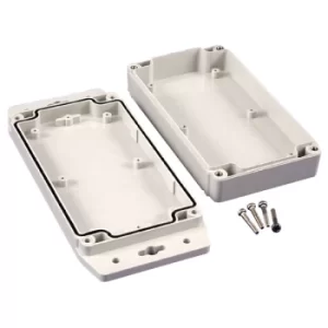 image of Hammond 1555J2F17GY IP67 Watertight Enclosure with Flanged Lid (15...