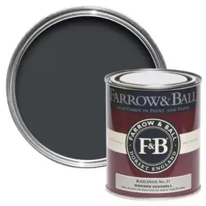 image of Farrow & Ball Modern Railings No. 31 Eggshell Paint, 0.75L