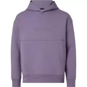 Image of CALVIN KLEIN Comfort Debossed Logo Oth Hoodie - Purple