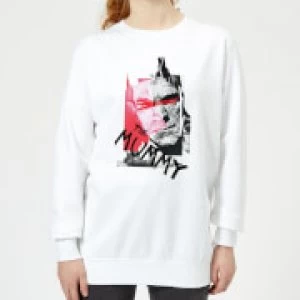 Image of Universal Monsters The Mummy Collage Womens Sweatshirt - White - 3XL