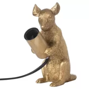 image of Milton The Mouse Gold Table Lamp