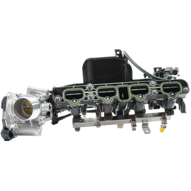 Image of METZGER 2100080 Inlet Manifold COMPETENCE KIT OE-PART with pressure sensor, with throttle control Intake Manifold Module (1415)