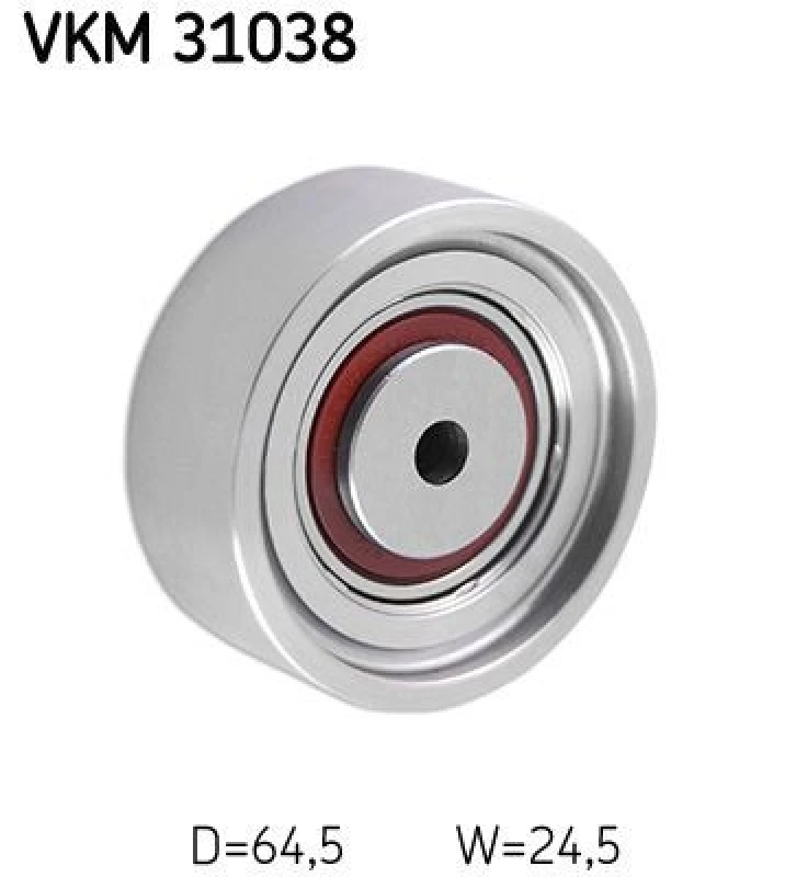 Image of SKF Deflection / guide pulley, V-ribbed belt SKF VKM 31038
