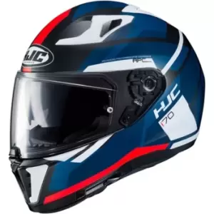 Image of HJC i70 Elim Helmet, black-white-blue Size M black-white-blue, Size M